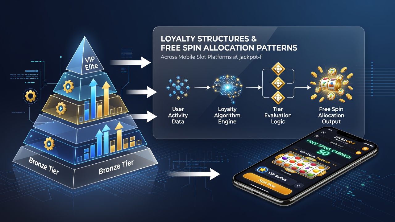 Analytics dashboard showing free spin distribution trends across loyalty tiers on mobile jackpot slots
